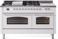 White Dual Fuel Natural Gas Range L58043