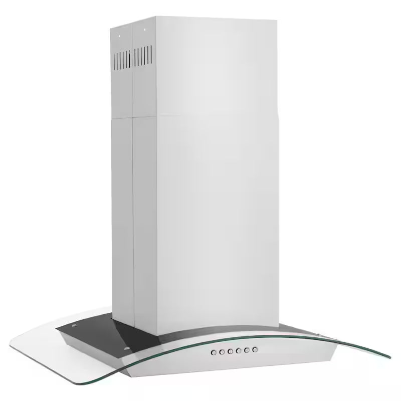 36 in. 400 CFM Convertible Island Mount Range Hood in Stainless Steel G53586