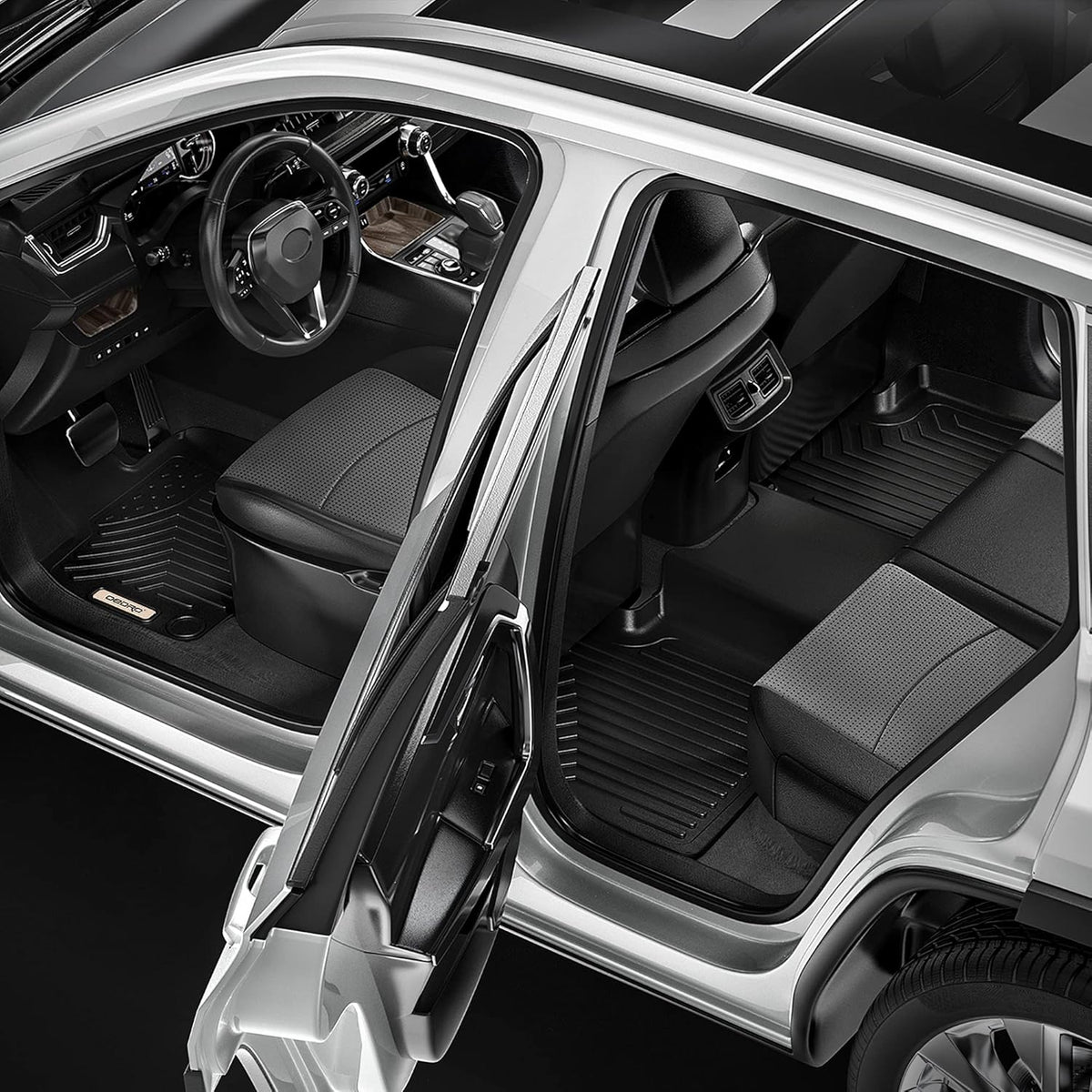Black TPE Floor Mats & Cargo Liner Set H649288
