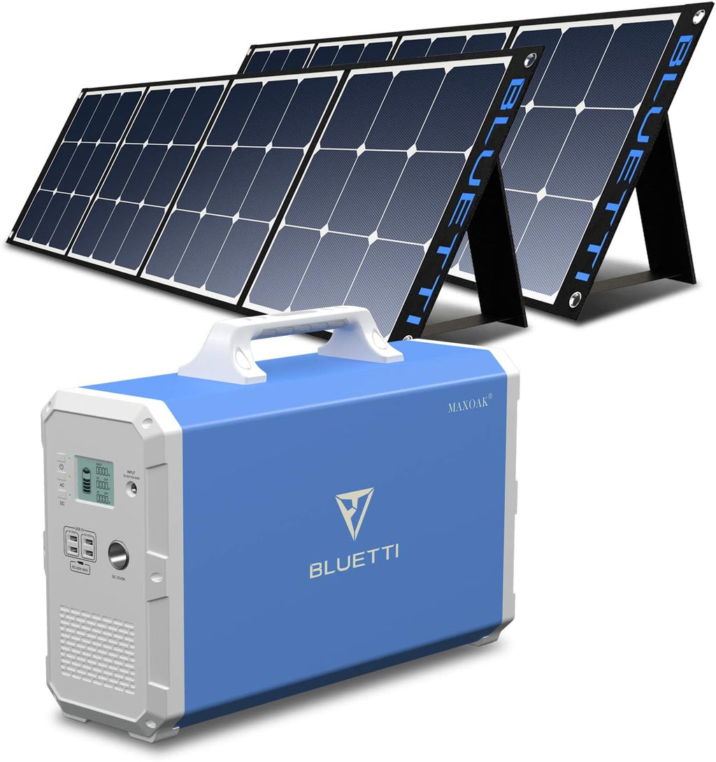2400wh Solar Generator with 2 200W Foldable Solar Panels M237988
