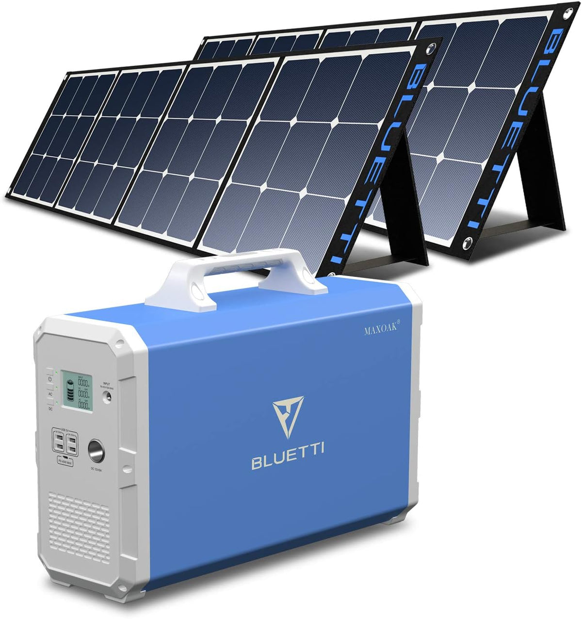 2400wh Solar Generator with 2 200W Foldable Solar Panels M237988