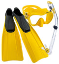 Full Foot Fin, Frameless Mask, Dry Snorkel Set with Carry Bag B13457