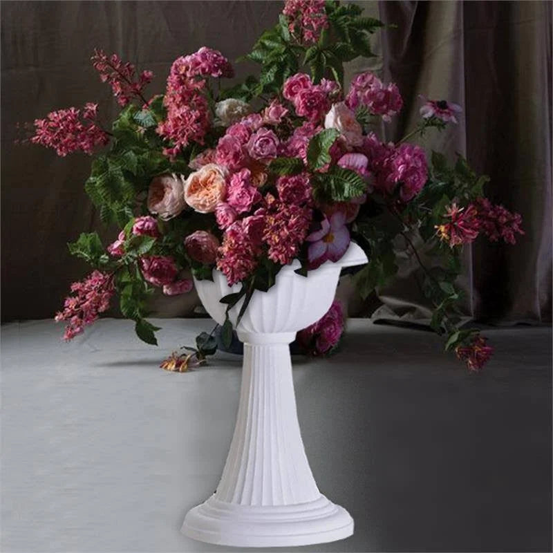 4 Pack 23" Tall White Pedestal Column Plant Stand Pot K6956