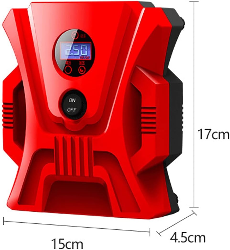 Portable 12V Tire Inflator Air Compressor Electric Air Pump with Tool Box K985284