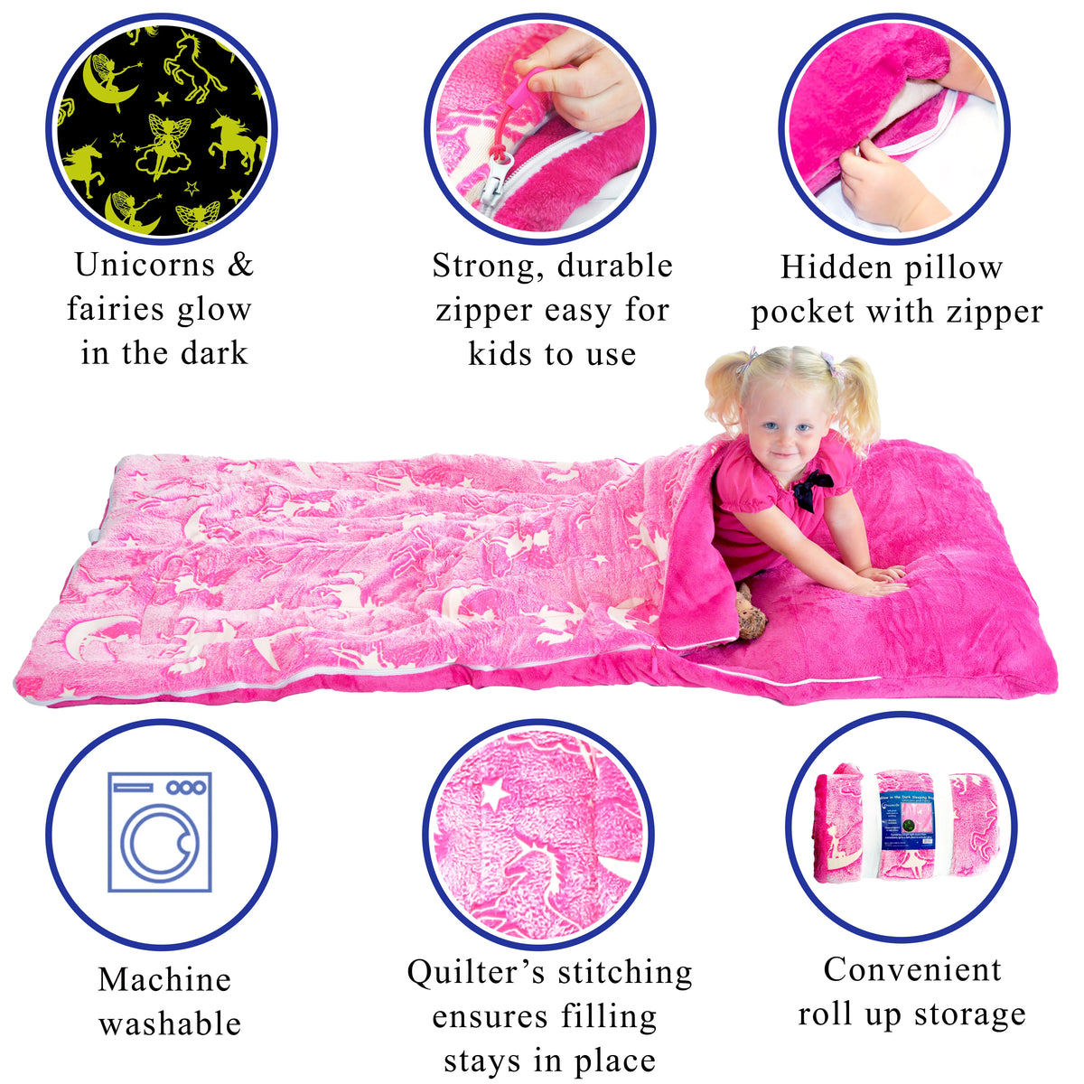 Glow in The Dark Sleeping Bag 66x30 in P636