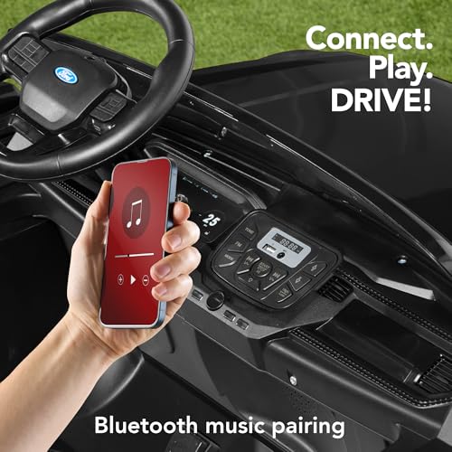 Blue 12V Electric Ride On Car Toy with Parent Control U8684