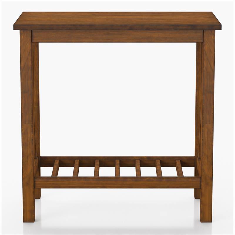 Medium Oak Wood Side Table J86022