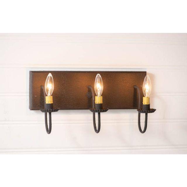 3 Light Vanity Light in Americana Black D510
