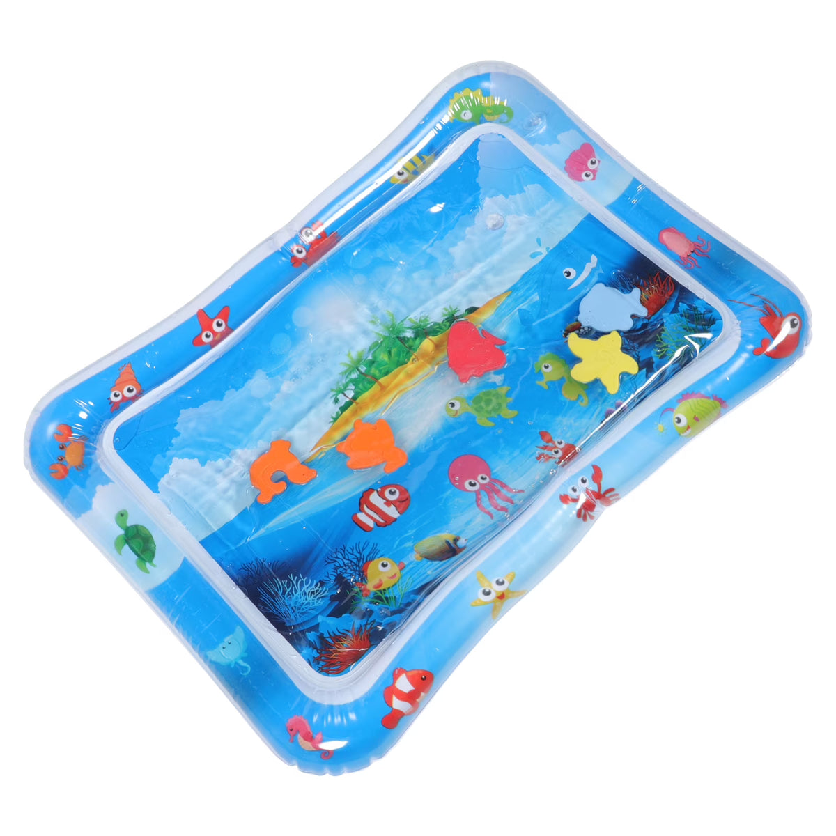Inflatable Baby Crawling Pad Fish Mat Water Cushion Pvc U581753