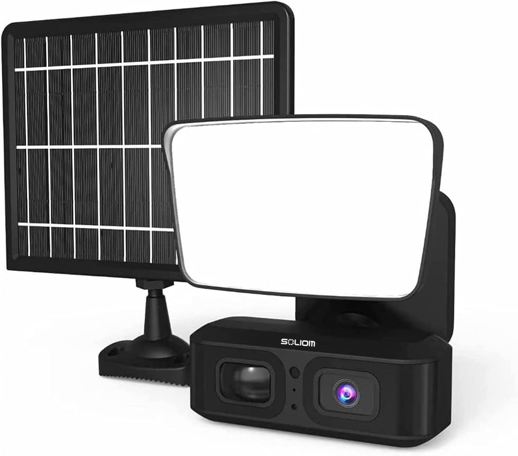 Wireless Solar Battery Powered Outdoor Security Camera with 2-Way Audio and IP66 Waterproof Q855