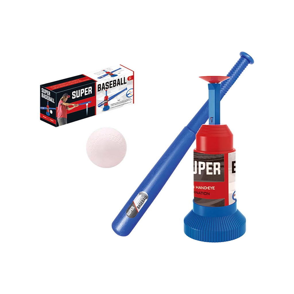 Automatic Launcher Baseball Bat Toys T-Ball Set with Baseball Bat and 3 Baseball B52731