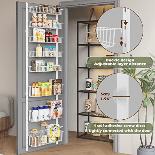 8-Tier Over the Door Metal Pantry Organizer W84208