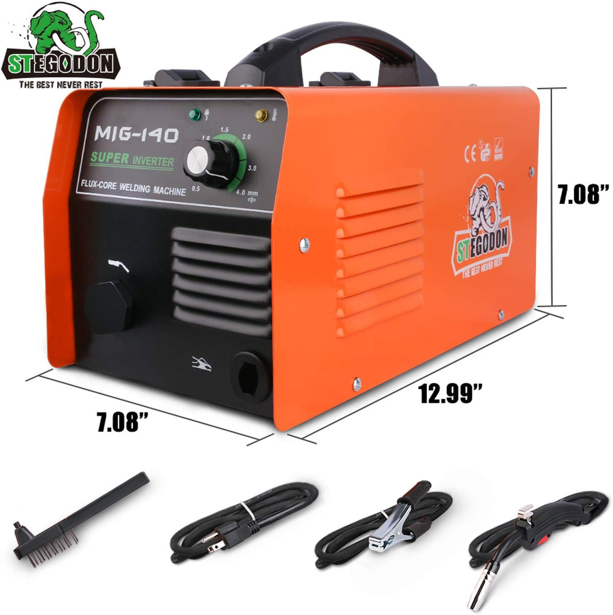 Portable 140 Welder Flux Core Wire Automatic Feed Welding Machine M58411