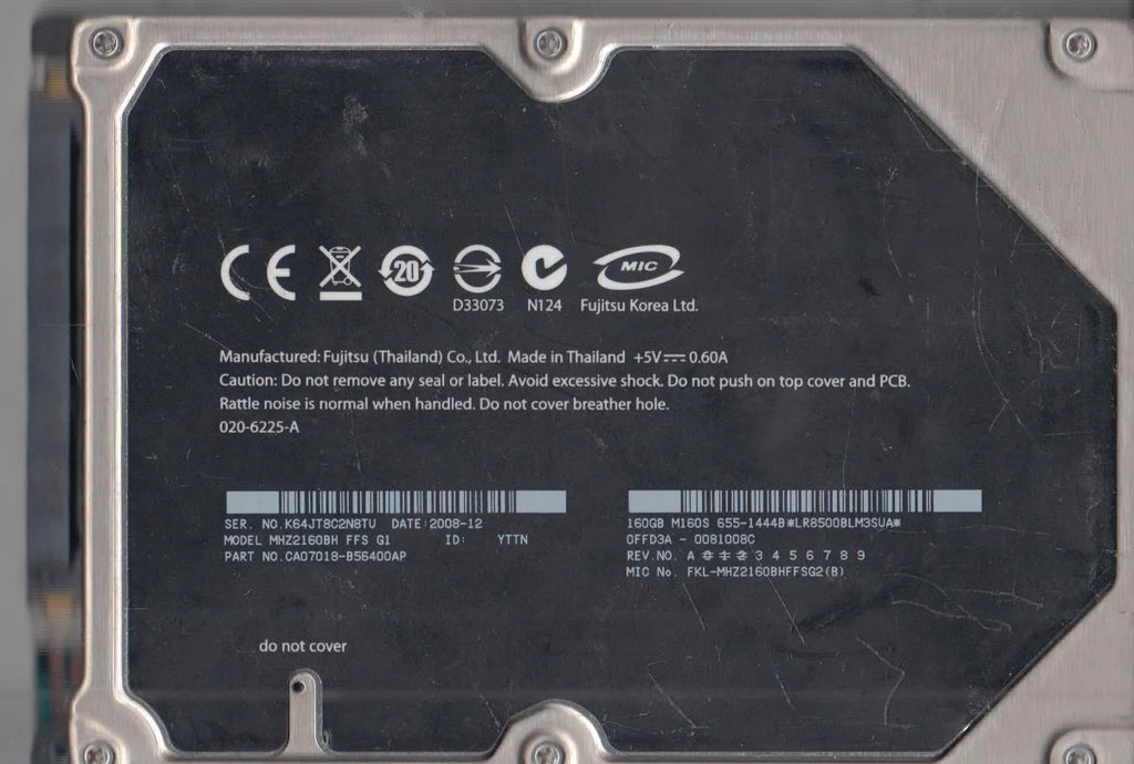 160GB SATA 2.5 Hard Drive C9359