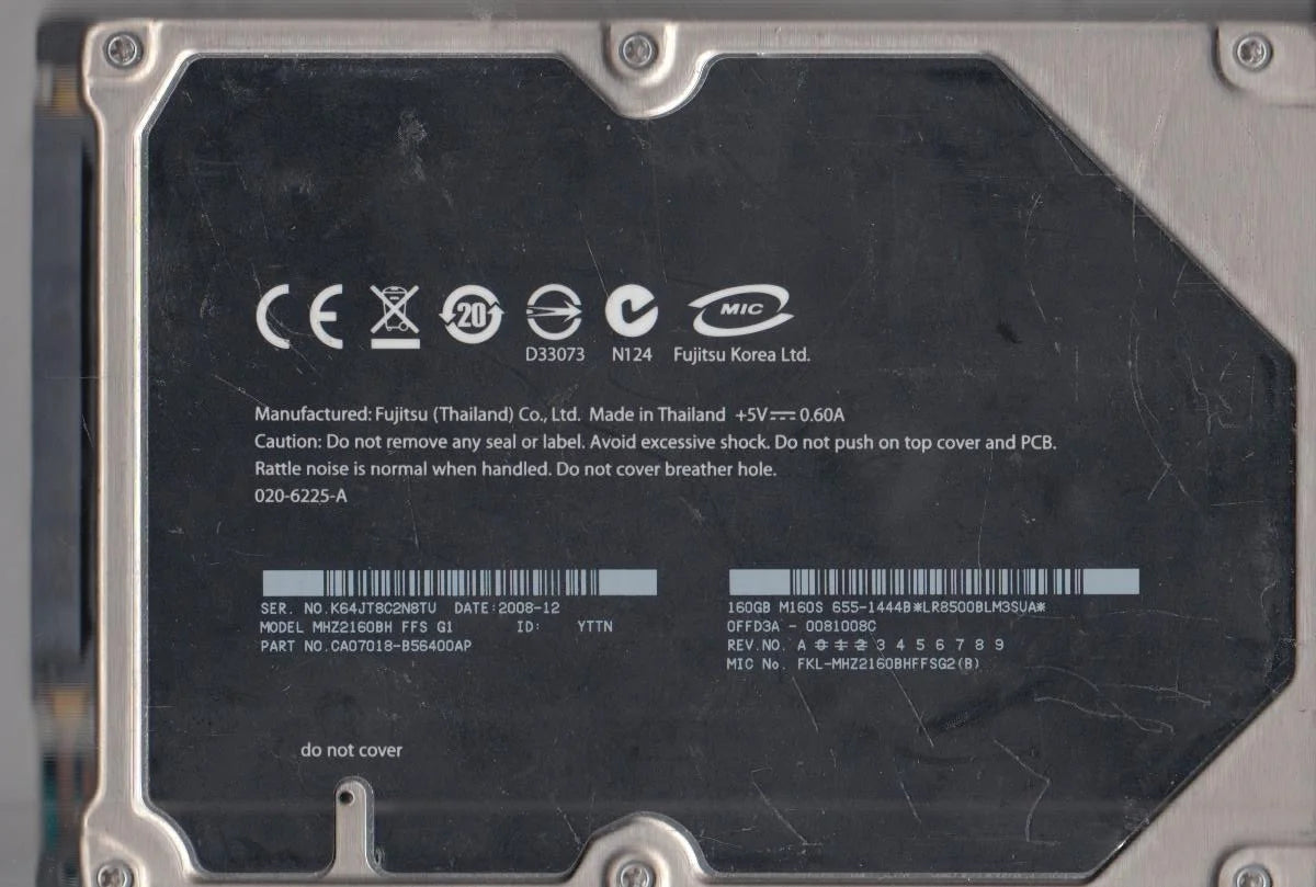 160GB SATA 2.5 Hard Drive C9359