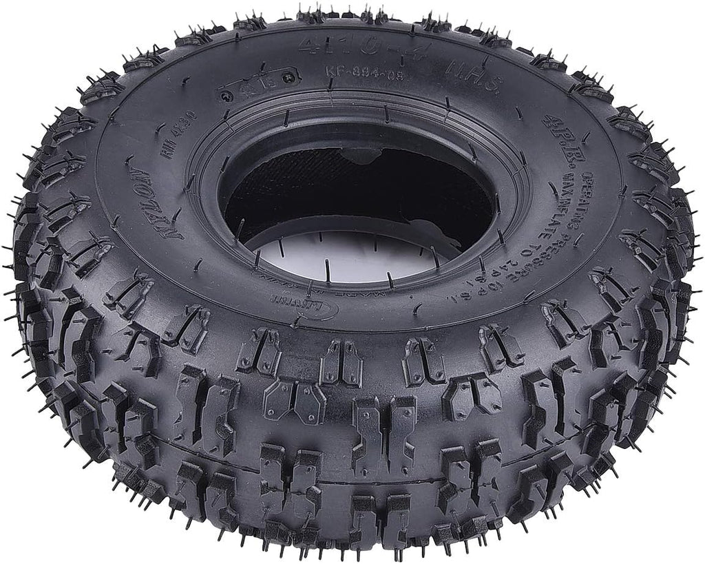 2 Pack of 2 4.10-4 Tires Replacement for Garden Rototiller Snow Blower Mowers Hand Truck Wheelbarrow Go Cart Kid ATV S18349