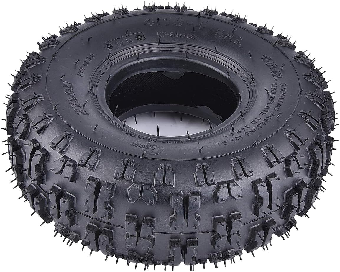 2 Pack of 2 4.10-4 Tires Replacement for Garden Rototiller Snow Blower Mowers Hand Truck Wheelbarrow Go Cart Kid ATV S18349