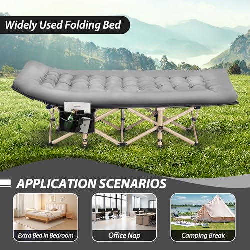 Folding Camping Cot with Large Pocket V8316