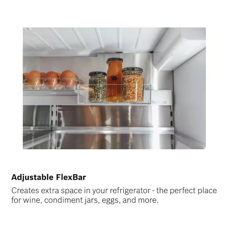 36 in. 21 cu ft Smart Counter Depth French Door Refrigerator in Stainless Steel O850