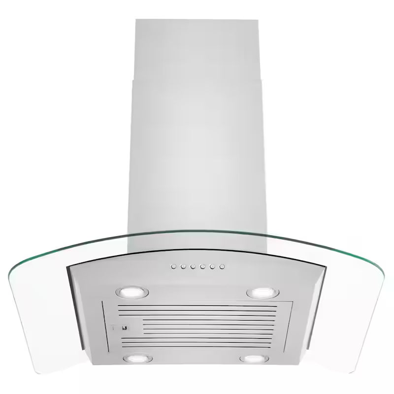 36 in. 400 CFM Convertible Island Mount Range Hood in Stainless Steel G53586