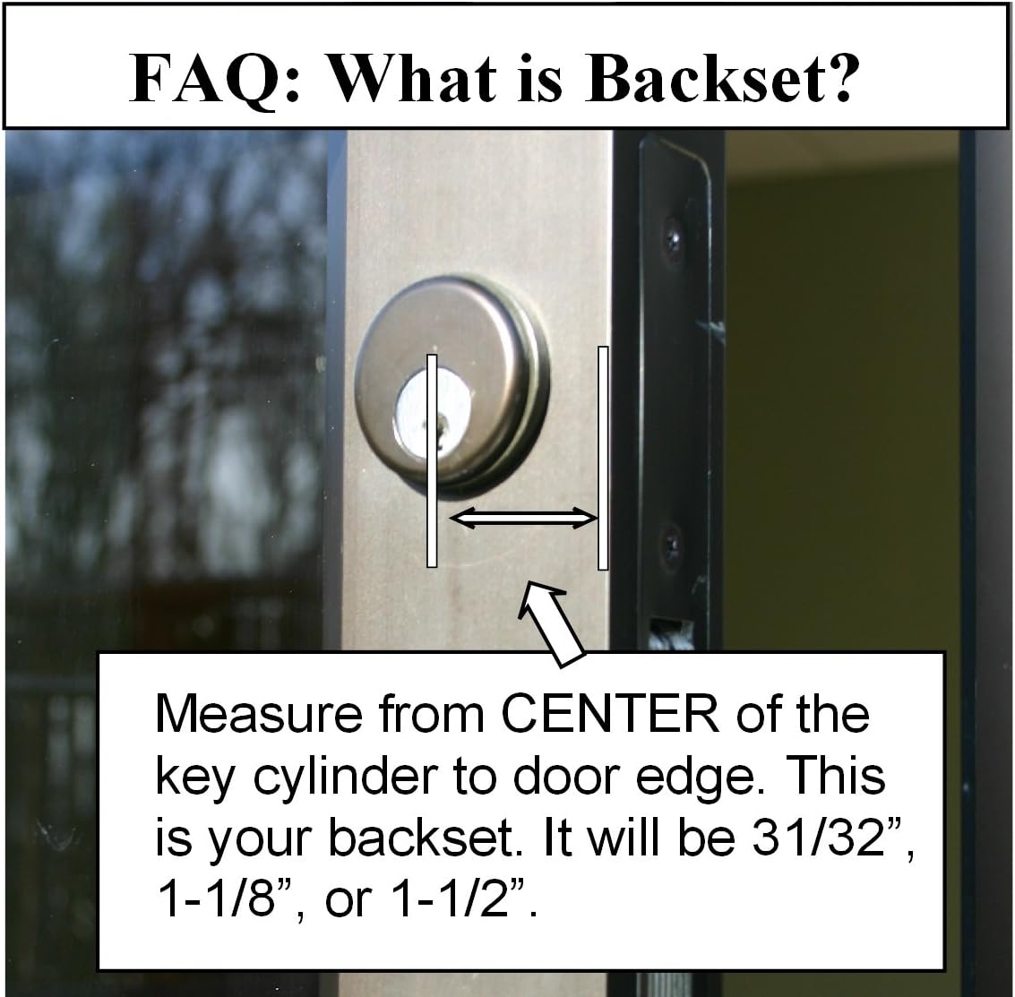 Door Mortise Deadlatch Lock with Cylinder and Keys M274