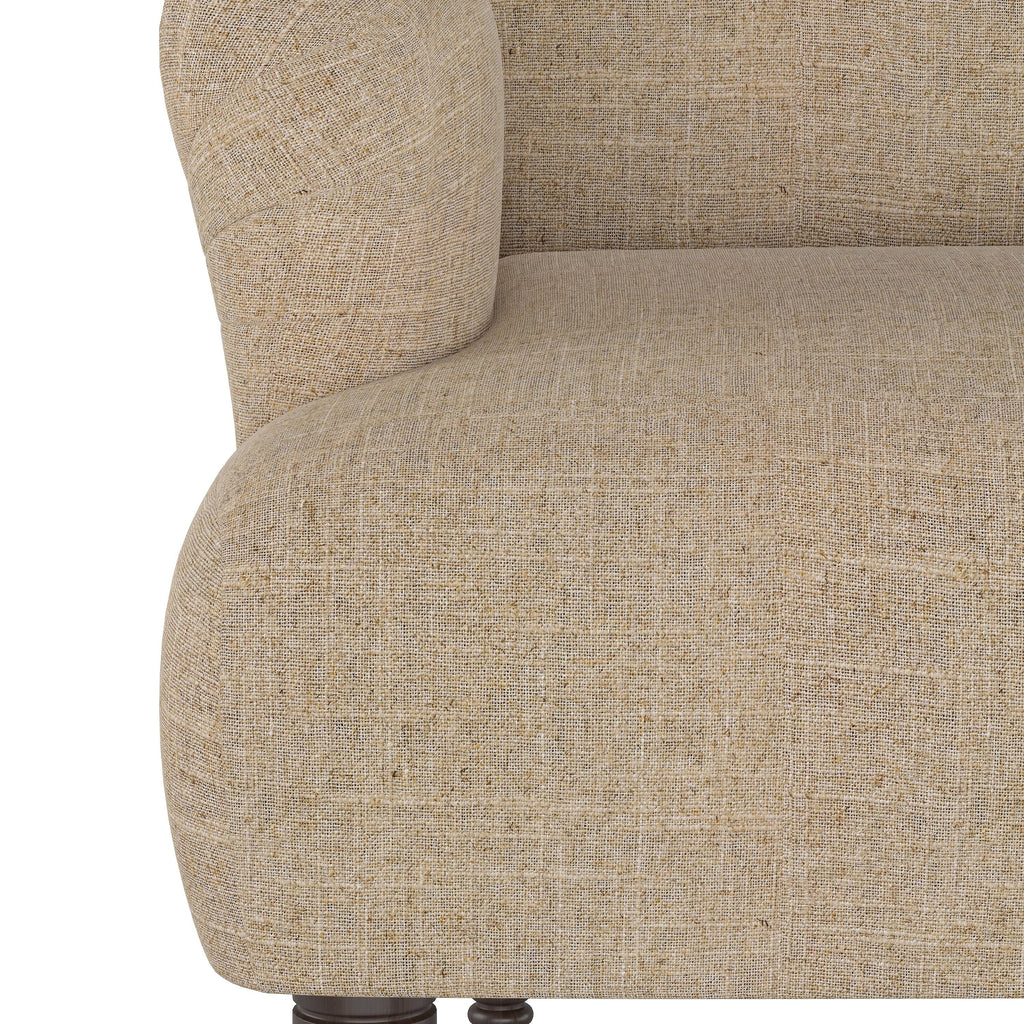 Linen Sandstone Settee E710