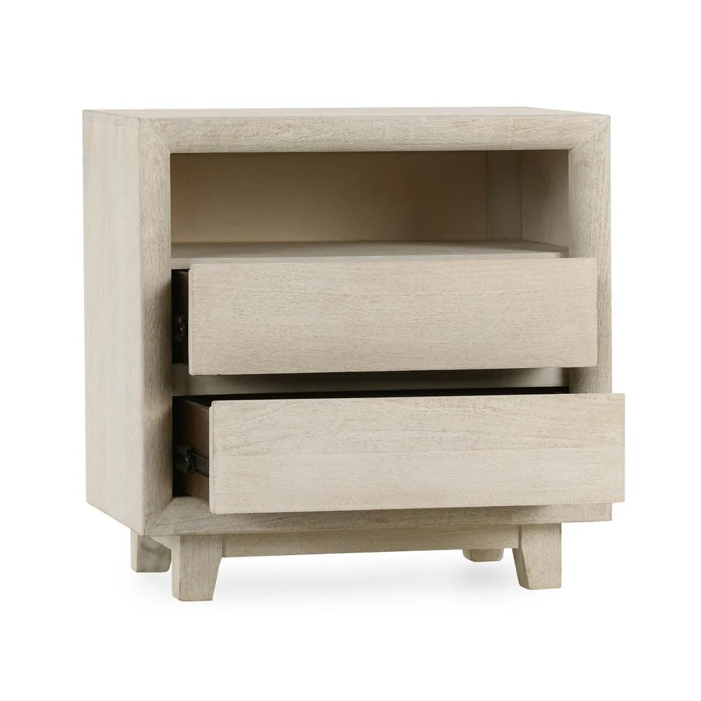 Two-Drawer Mango Wood Nightstand H947932