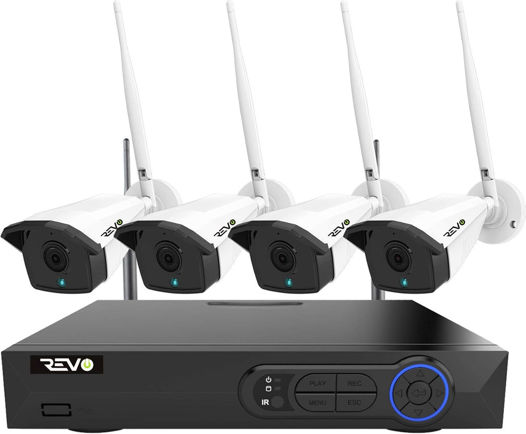 4CH Wireless NVR Security System with 1TB HDD & 4X 1080p Cameras Z6788