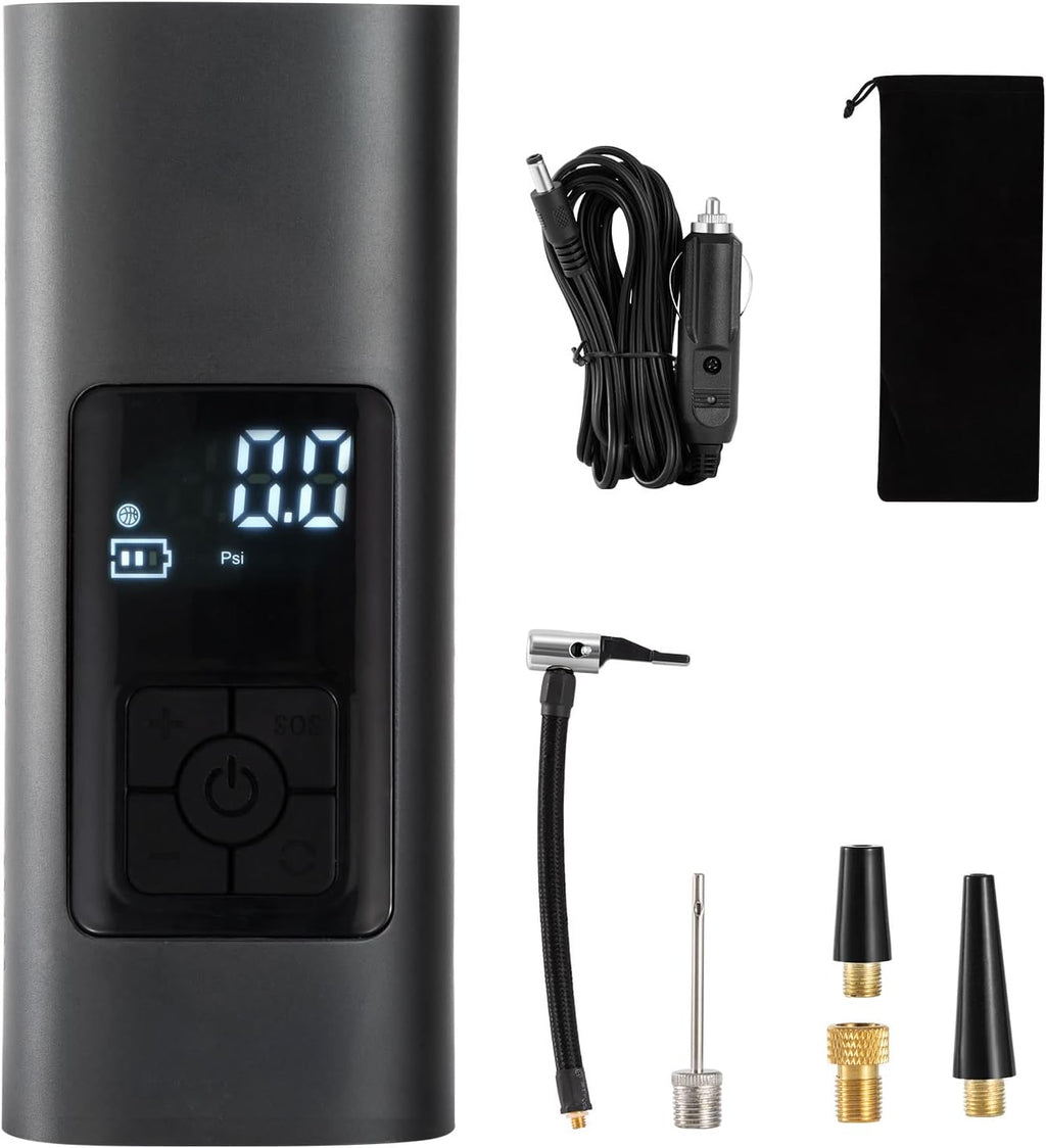 150PSI Portable Wireless Tire Air Inflator with 6000mAh Rechargeable Battery, Pack of 2 H30297