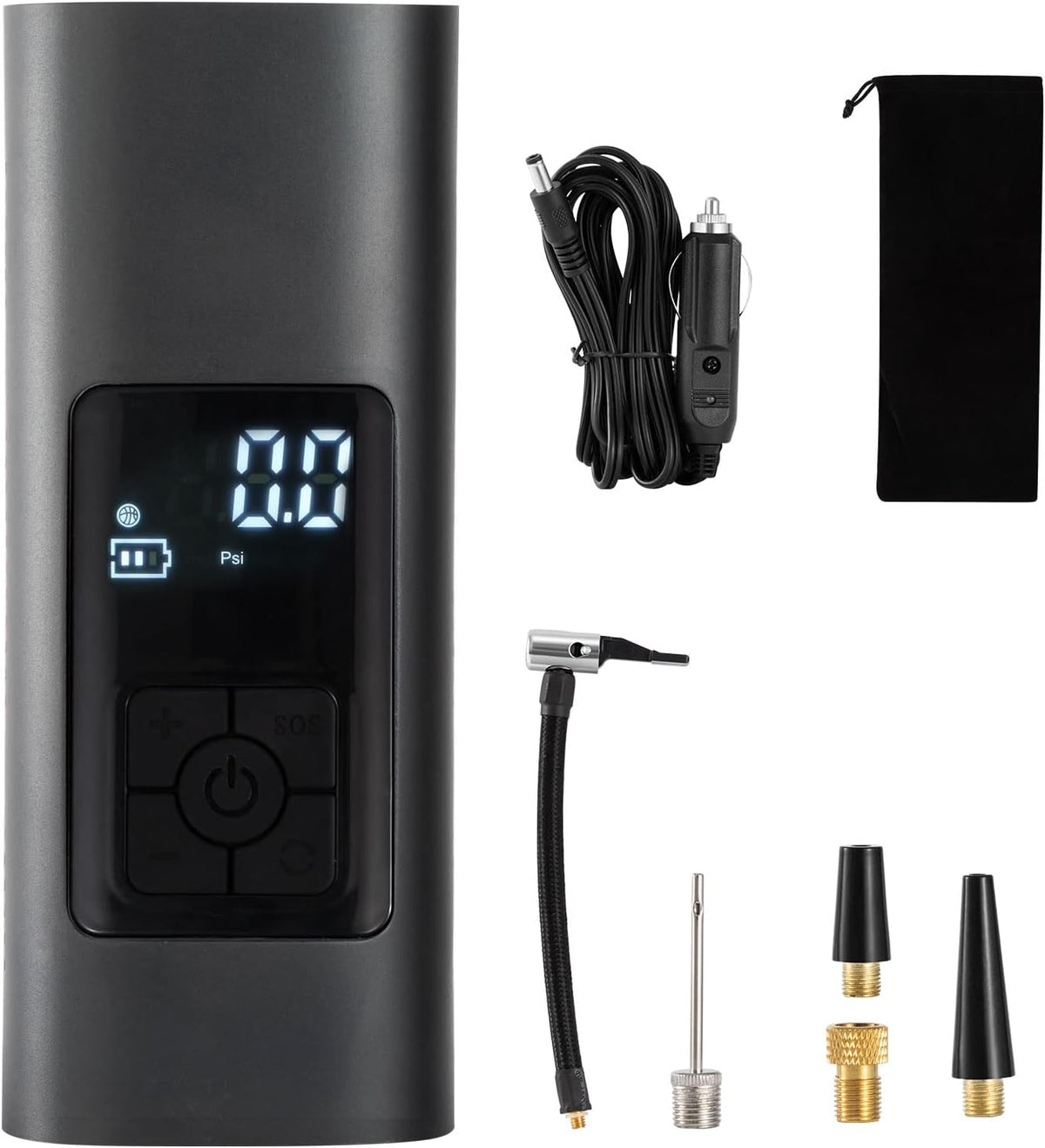 150PSI Portable Wireless Tire Air Inflator with 6000mAh Rechargeable Battery, Pack of 2 H30297