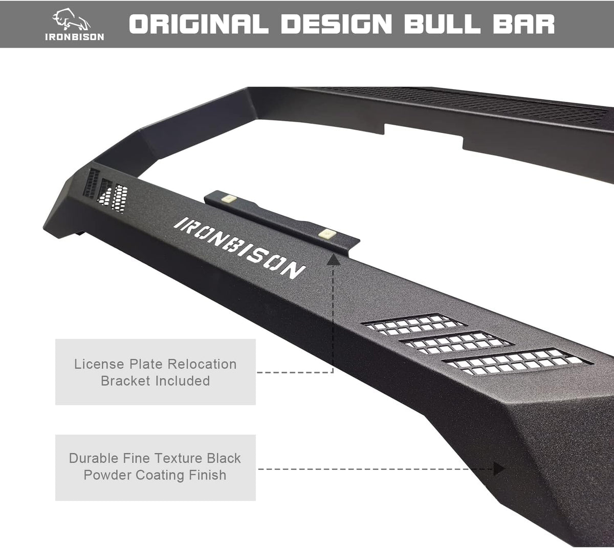 Black Front Bumper Brush Grille Guard X22520
