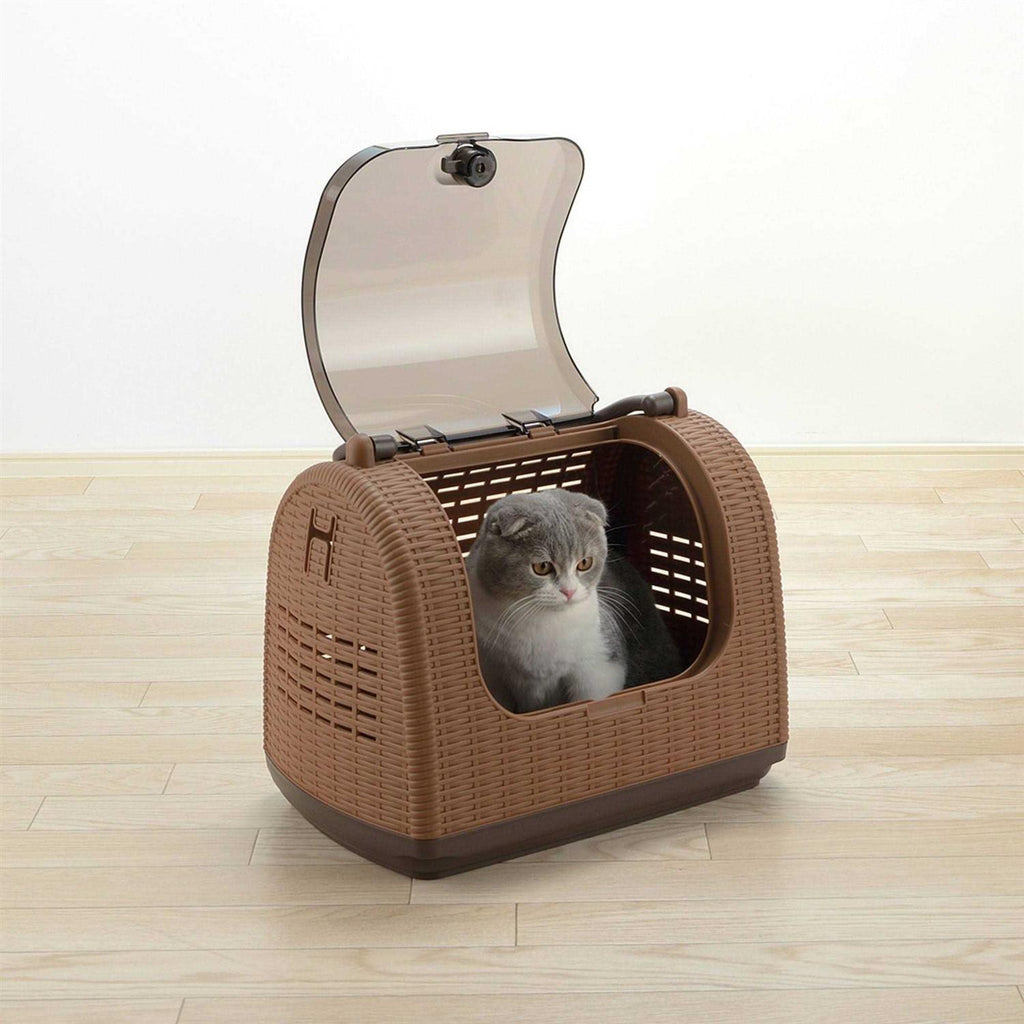 Faux Wicker Pet Carrier W2486