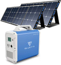 2400wh Solar Generator with 2 200W Foldable Solar Panels M237988