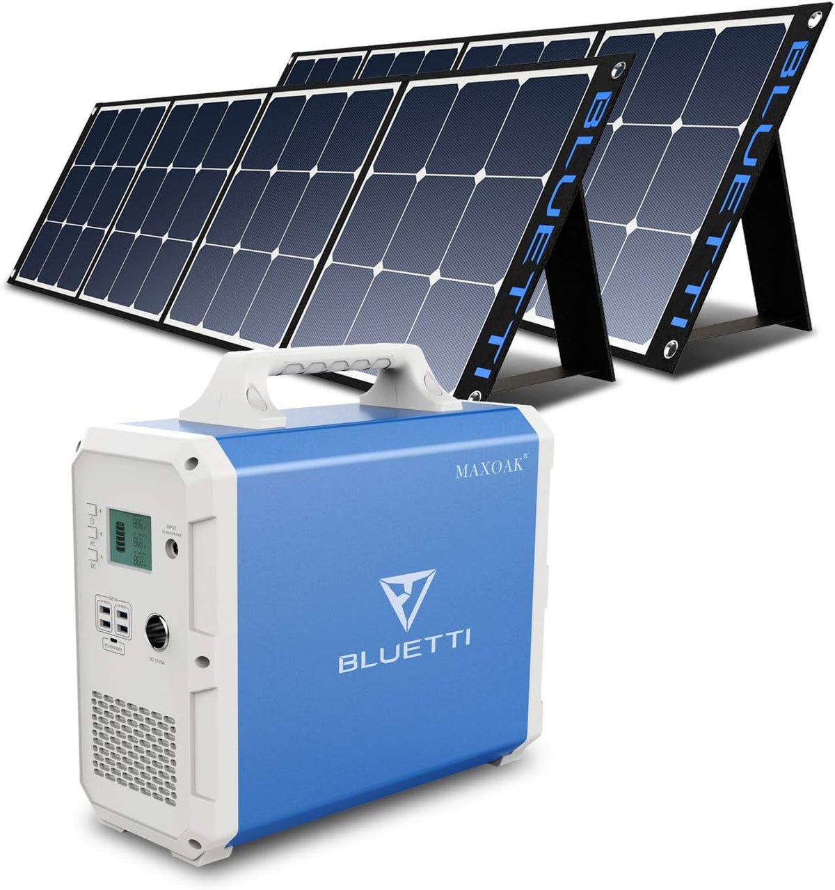 2400wh Solar Generator with 2 200W Foldable Solar Panels M237988