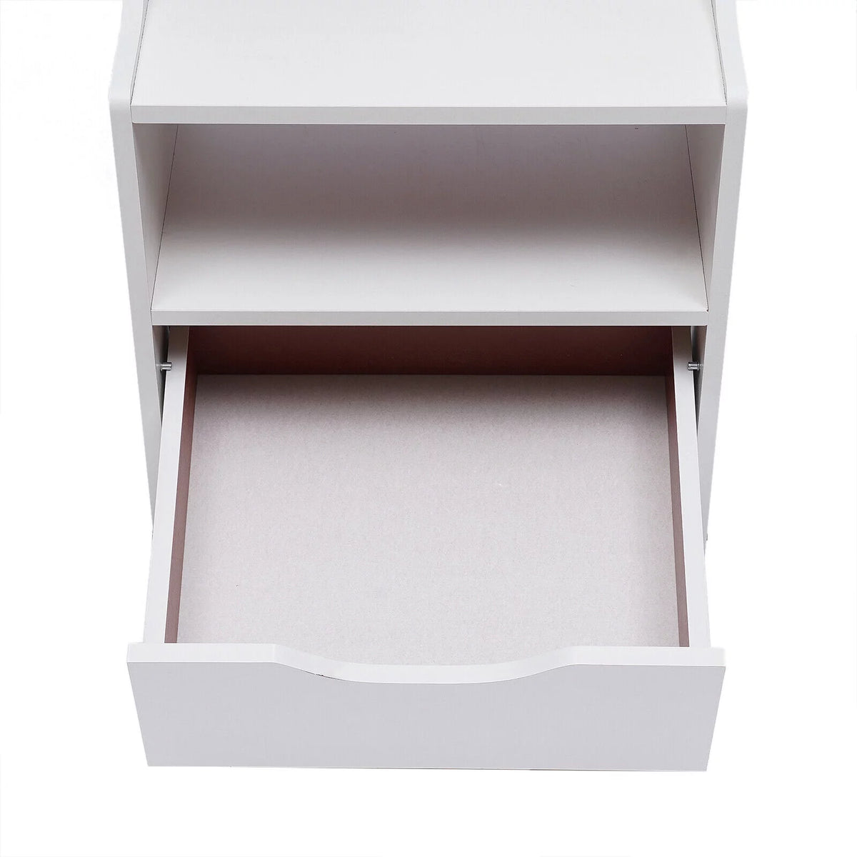 Wood Nightstand Side Table Storage Shelf K932