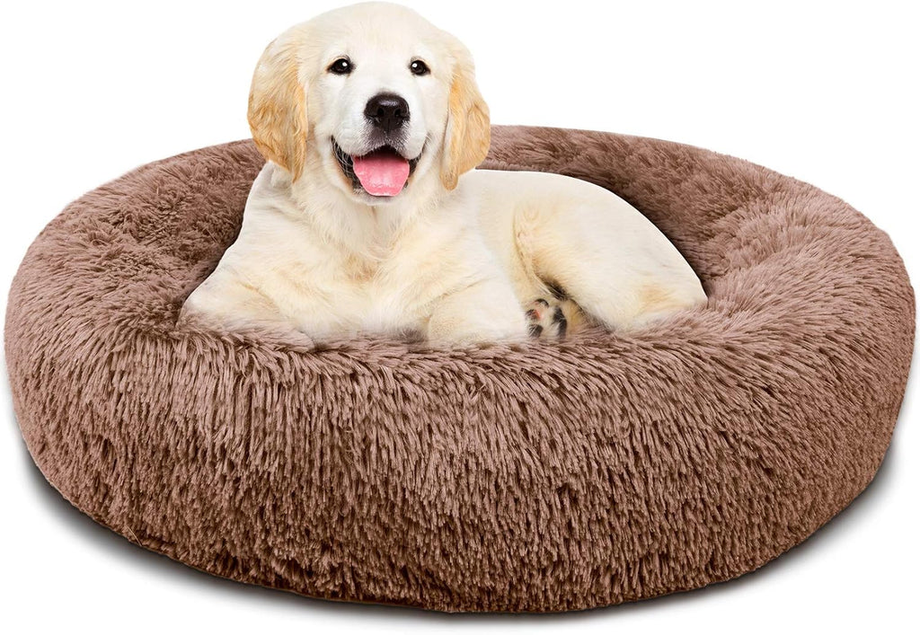 Small Round Washable Calming Dog Bed Pack of 2 W5821