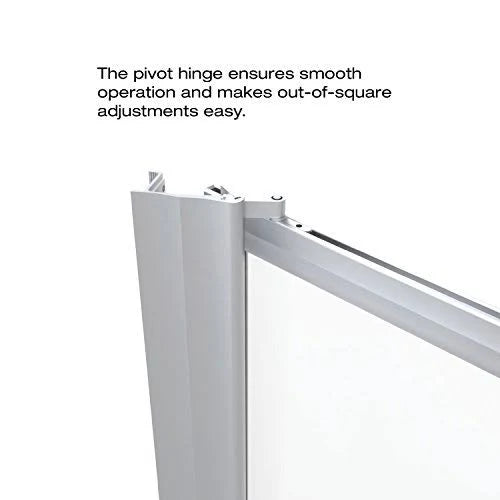 Clear Glass Shower Door Brushed Nickel Finish L855817