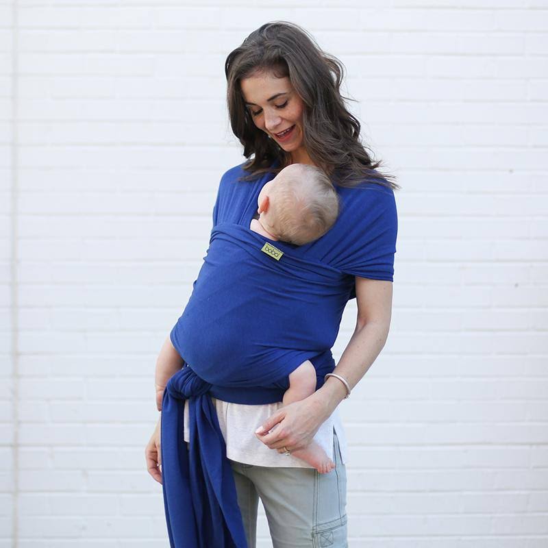 Grey Dark Blue Adjustable Wrap Baby Carrier Q469