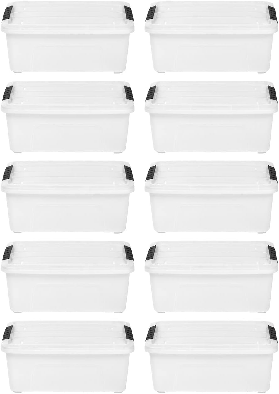 12 Quart Stack & Pull Box, 10 Pack M813378