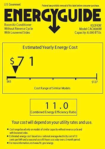 8000 BTU 115V Casement Air Conditioner with Dehumidifier and Remote L38395