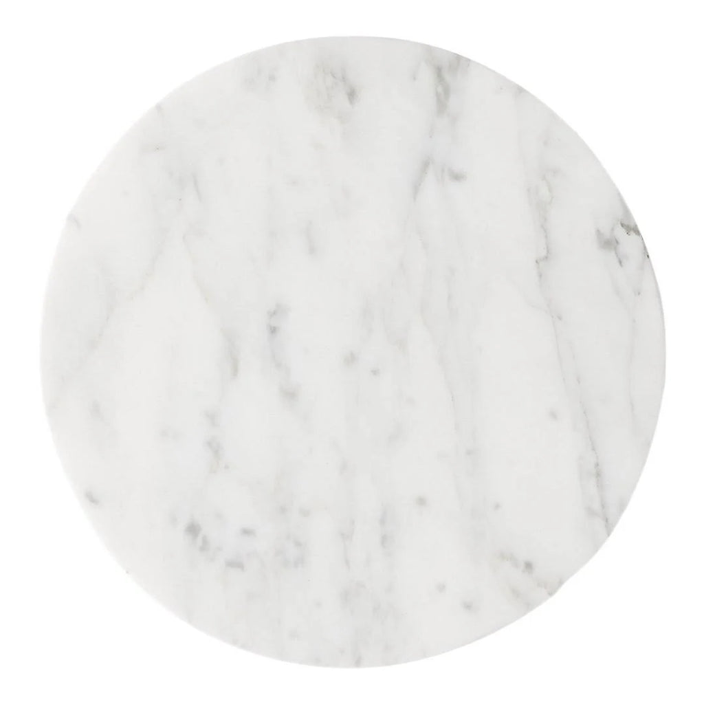 White Marble Top Wire Menu C278