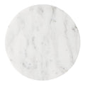 White Marble Top Wire Menu C278