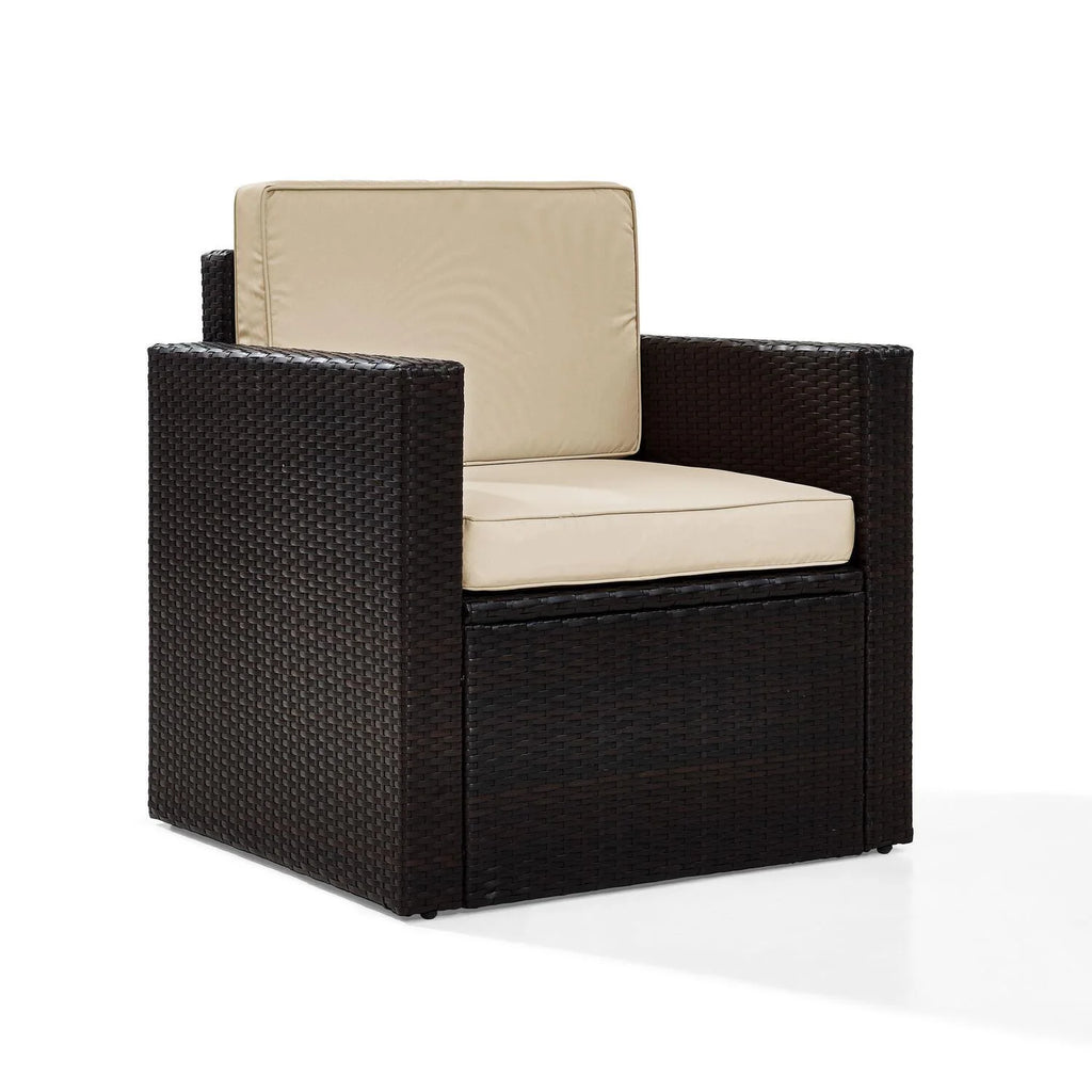 Brown Wicker Patio Arm Chair D8340