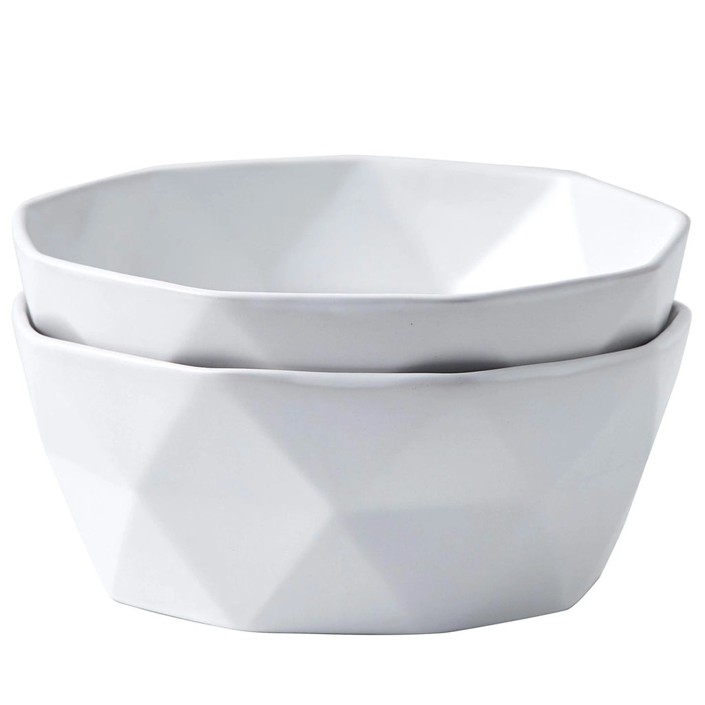Set Of 2 Ceramic Salad Serving Bowls S58226