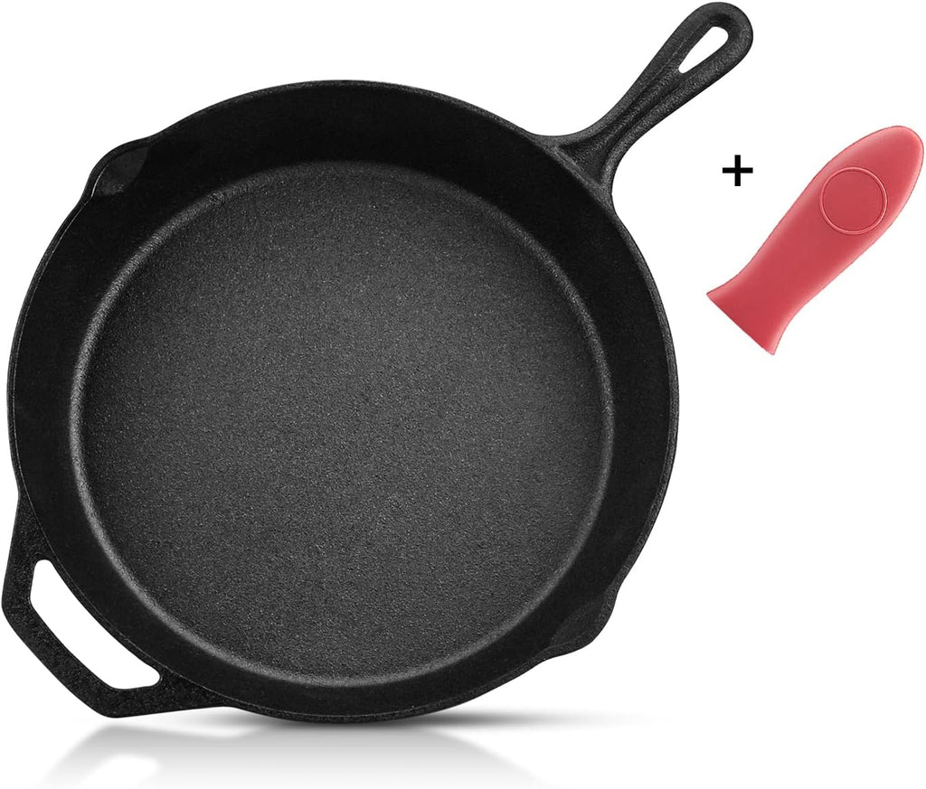 Cast Iron Skillet 3-Pack Set (8, 10, 12) Pre-Seasoned Cookware R199663