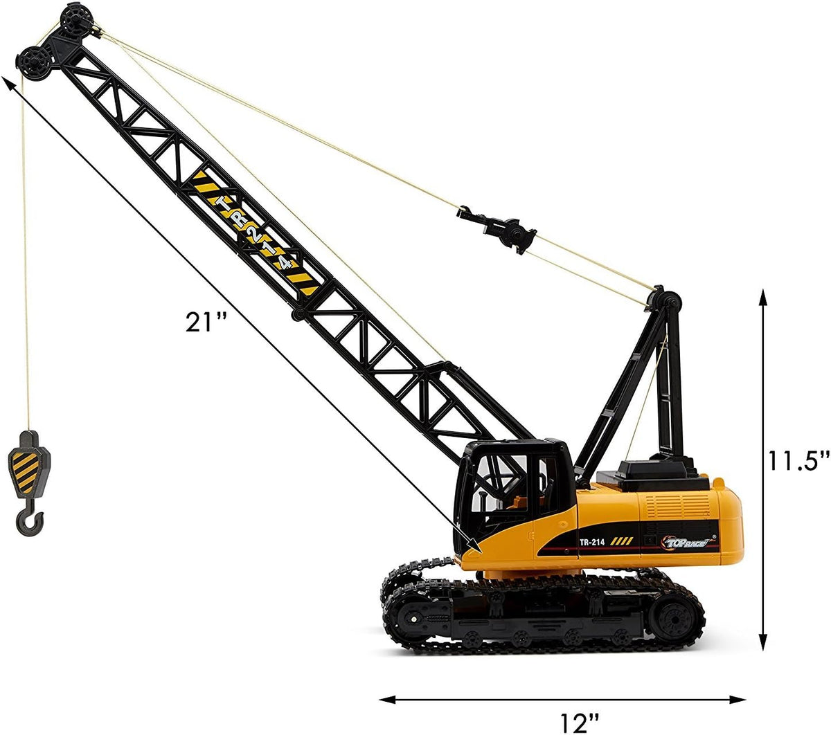 15 Channel 1:14 Scale Battery Powered RC Construction Toy Crane E1100