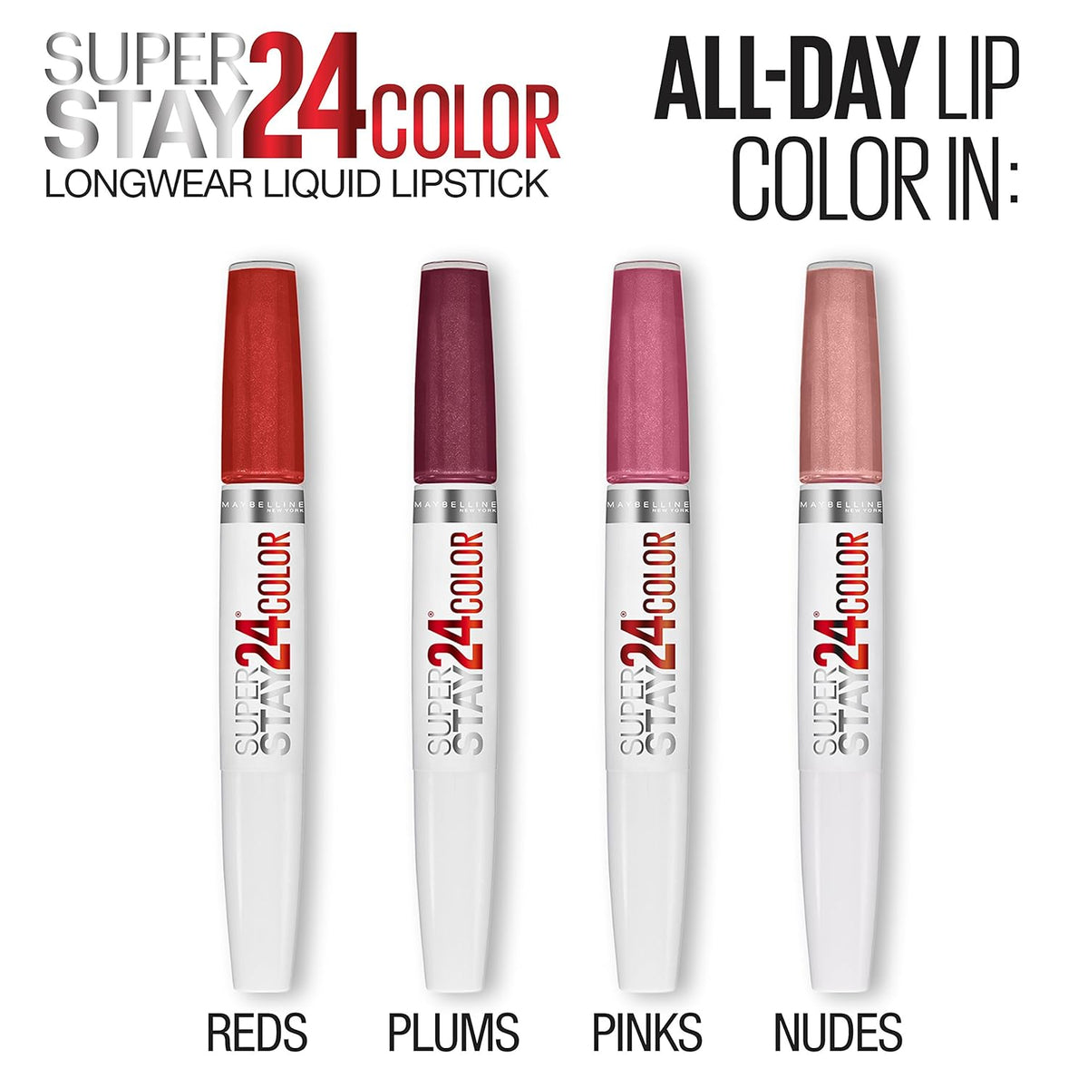 2-Step Long Lasting Liquid Lipstick, Red, 1 oz (Pack of 2) P558