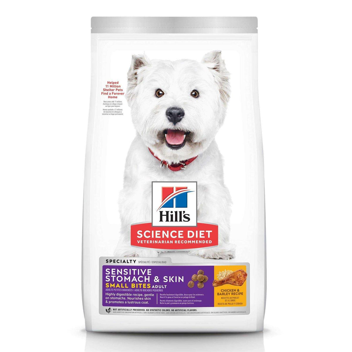 Adult Sensitive Stomach & Skin Small Bites Dry Dog Food G186365