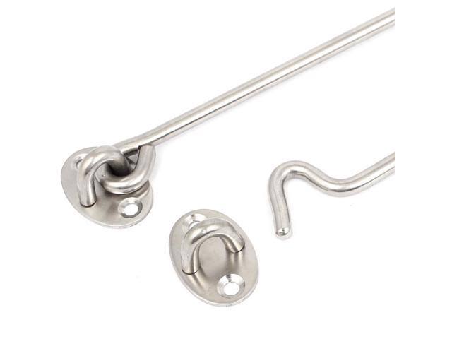 Window Shed Gate Door Latch Lock Catch Eye and Hook Clasp 10pcs J3289