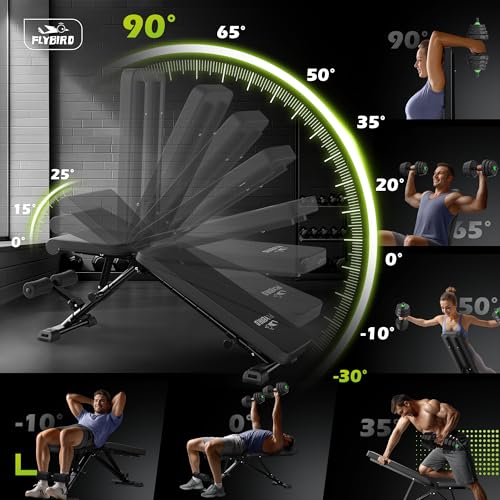 Adjustable Strength Training Weight Bench F21330